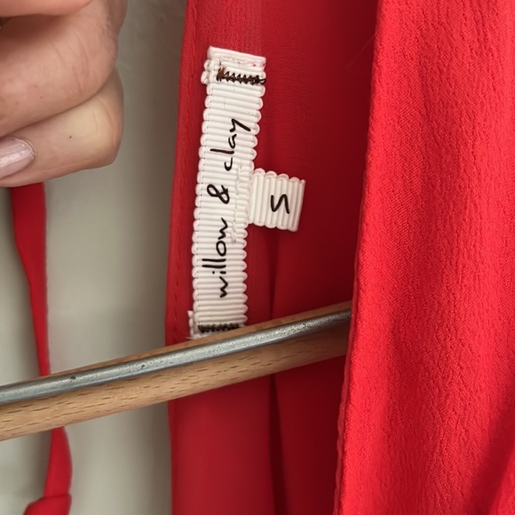 NWT Willow and Clay red wrap dress size Small - Picture 2 of 8